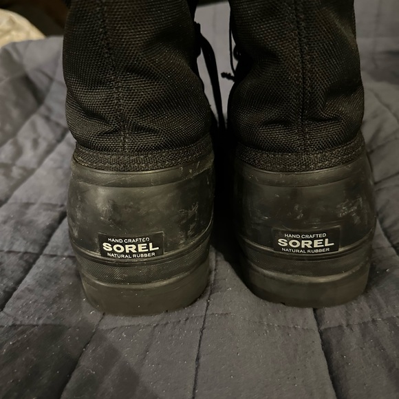 Sorel Glacier NL1042-010 Boots Women's Black Lined Winter Snow Lace Up‎ Size 5 - Picture 3 of 6